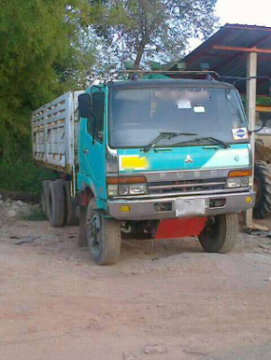 ขายรถพ่วง Mitsubishi MA วางเครื่อง Hino 320 หัวตาหวาน ดั๊มพ์แม่ลูก ลูก 2 คาน