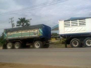 ขายรถสิบล้อพ่วง Isuzu Deca 320 ปี50 ยูโร 2 แม่ดั้มสามมิตร ลูกมิเนียม ลูกสามคาน