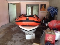 ขายเรือยาง+เรื่อไฟเบอร์ 11 ฟุต