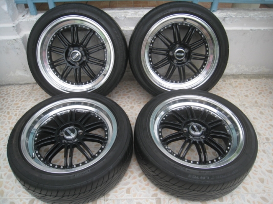 ขายล้อแม็กมือสอง ssr งาน k.speed 17" 5 รู 100 ยางปลายปี12 สนใจติดต่อเล็กคลองสาม (081-3747940)