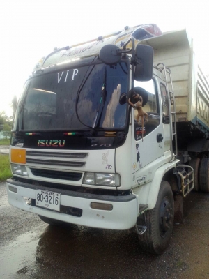 แม่-ลูก ดั้ม ISUZU FXZ23  270แรง รถทำงานอยู่สภาพดีพร้อมใช้..ดั้มสามมิตร.