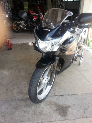 Honda Cbr250i No.abs 2011 ทะเบียนพร้อมโอน  69000- เพิ่มท่อแต่ง เกียร์โยง