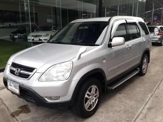 HONDA, CRV ปี2002 รถสวย สีสวย เครื่องช่วงล่างดี แอร์เย็น ล้อ MAX ภายในสะอาด รถพร้อมใช้ ราคาสะกิดใจ ฟรีดาวน์ จัดไฟแนท์ได้เต็ม