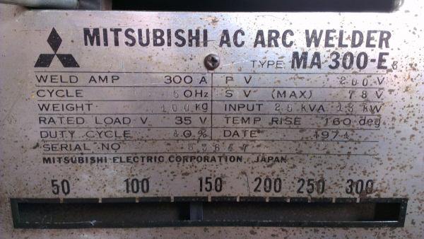 Sell> ตู้เชื่อมมือสอง Mitsubishi 300 Amps. เชื่อมดี ไม่มีสะดุด ครับ
