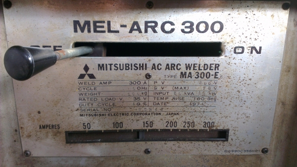 Sell> ตู้เชื่อมมือสอง Mitsubishi 300 Amps. เชื่อมดี ไม่มีสะดุด ครับ