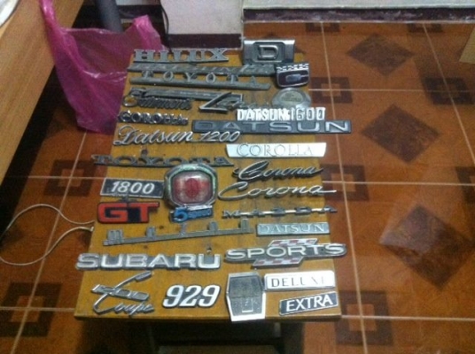 สำหรับชาวเรโทร!!โลโก้+เพลทแท้ ราคาหลักร้อย!!