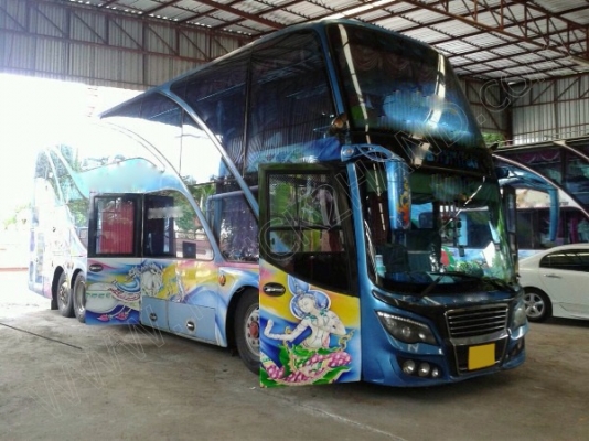 รถบัสแอร์ 2 ชั้น 8 ล้อ ยี่ห้อ MITSUBISHI