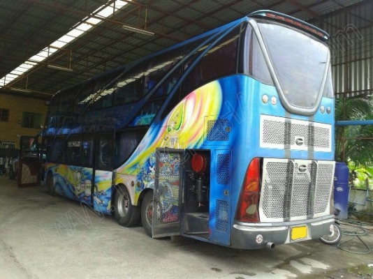 รถบัสแอร์ 2 ชั้น 8 ล้อ ยี่ห้อ MITSUBISHI