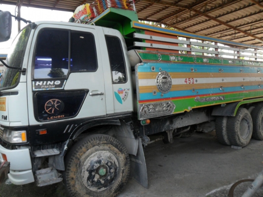 Hino FM3M เดิม ๆ แก๊ส CNG 6 ถัง แม่เนียมลูกเนียม