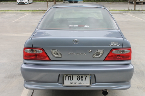 2000 TOYOTA, SOLUNA 1.5 J โฉม ไฟท้ายหยดน้ำ สีเทา เกียร์ธรรมดา