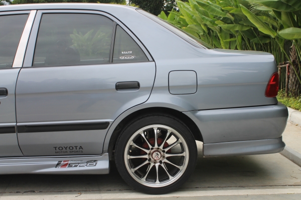 2000 TOYOTA, SOLUNA 1.5 J โฉม ไฟท้ายหยดน้ำ สีเทา เกียร์ธรรมดา