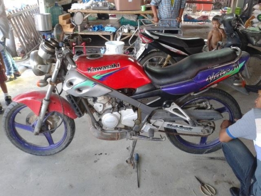 kawasaki victer 150 ทะเบียนพร้อมโอน ต่อรองได้คับ