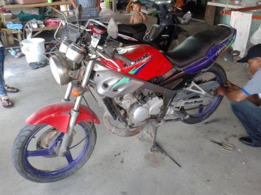 kawasaki victer 150 ทะเบียนพร้อมโอน ต่อรองได้คับ