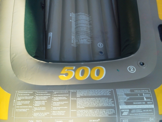 เรือยาง SEA HAWK ขนาดใหญ่่รับได้ 5 คน หรือที่ 240 Kg.พร้อมที่สูบลม