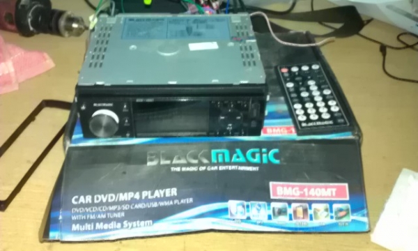 ขายวิทยุdvd blacc macig  1dinมีจอในตัว3นิ้ว ครบในตัวเดียว