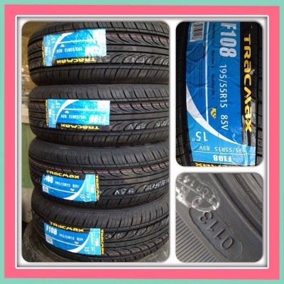 ขายยางใหม่ TRACMAX F108 ปี13 195/55/15 ชุดละ 5,700 บ. ถูกที่สุด