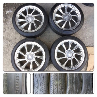 ขายแม็กมือ2ขอบ18 5 รู100/114 +ยางปี11 ราคา 6,500 บาทถูก