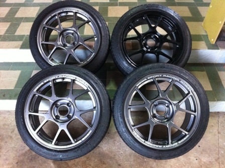 ขายล้อแม็ก Wedsport แท้ลายเขากวาง4H100ขอบ16x7  พร้อมยาง Dunlop Sport 195/45/16