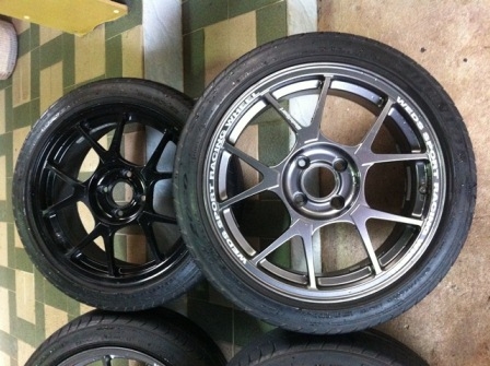 ขายล้อแม็ก Wedsport แท้ลายเขากวาง4H100ขอบ16x7  พร้อมยาง Dunlop Sport 195/45/16