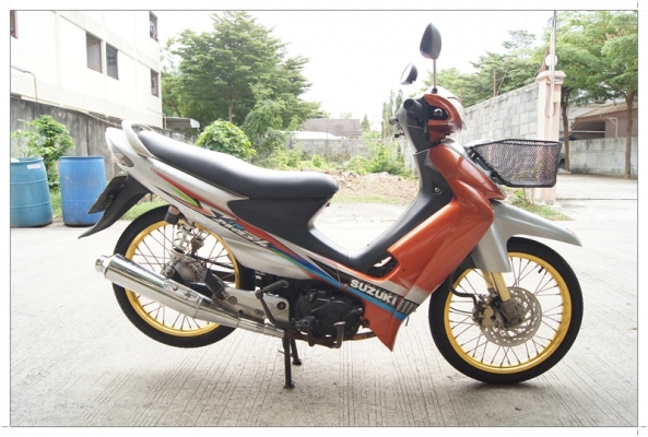 มอเตอร์ไซค์มือสอง Suzuki Smash 110 สีน้ำตาล ราคาถูก เจ้าของขายเอง