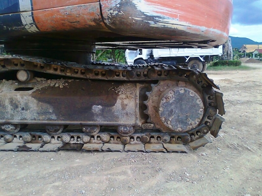 รถแบคโฮ HITACHI EX 120-2 รถสีเดิม ๆ มีแอร์ มีใบอินวอยล์จดทะเบียนได้.