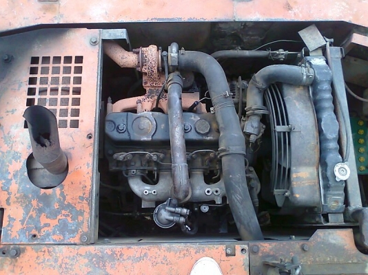 รถแบคโฮ HITACHI EX 120-2 รถสีเดิม ๆ มีแอร์ มีใบอินวอยล์จดทะเบียนได้.