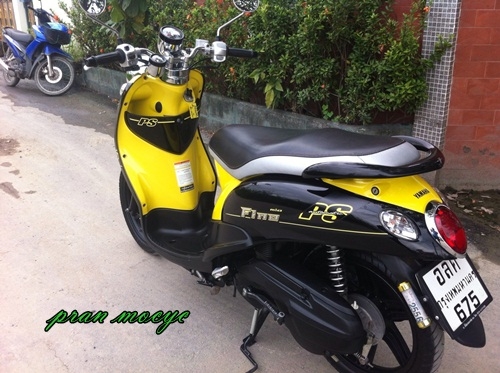 ขายyamaha fino(ps)สีดำเหลือง ปี2555 ขายyamaha fino(ps)สีดำเหลือง ปี2555