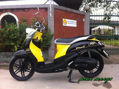 ขายyamaha fino(ps)สีดำเหลือง ปี2555