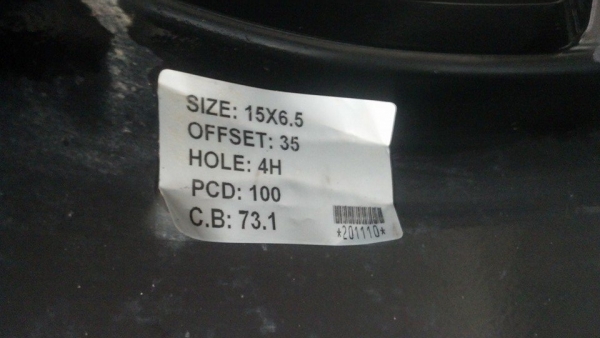 แม็ก Rpf1 ขอบ 15 กว้าง 6.5 Design Japan