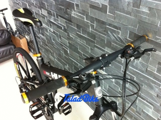 จักรยานเสือภูเขาพับได้ HUMMER-X เฟรมอลูมิเนียม 24 speed ล้อแม็ก สีดำ