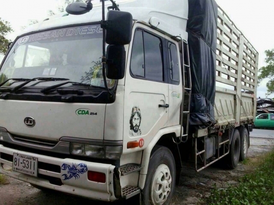 10ล้อเพลาเดียว250แรงNISSAN UD CDA214M กะบะเหล็กรั้วสูง...