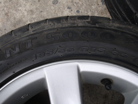 ขายล้อเเม็ก Toyota Vios พร้อมยาง 195/55 R 15