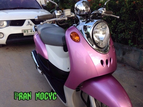ขายyamaha fino สีชมพูขาว ปี2555 ขายyamaha fino สีชมพูขาว ปี2555