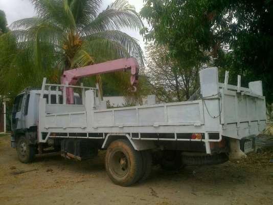 ขายรถติดเครนHINO 195 แรง ติดเครนTADANO 3ตัน