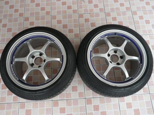 ขายล้อแท้ ADVAN RG 17" F 8.5 x R 9.5 สี SILVER
