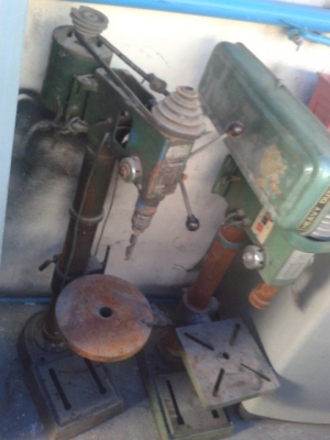 ขายเครื่องมือตามสภาพสว่านแท่น+ปากกา