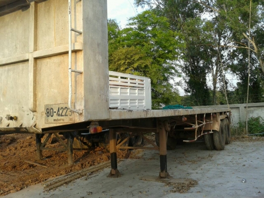 HINO หางลากพื้นเรียบ 2 คาน ยาว 10 เมตร