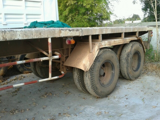 HINO หางลากพื้นเรียบ 2 คาน ยาว 10 เมตร