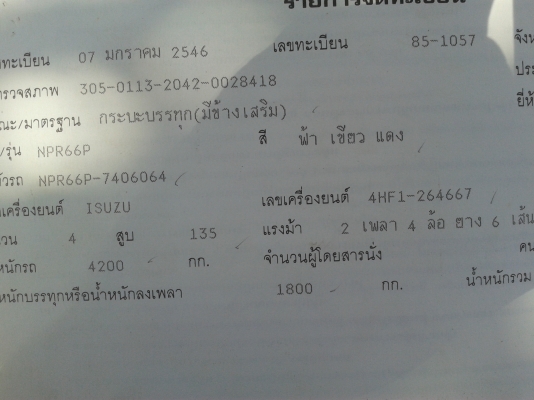 ขายNPR 135แรง ยาว5เมตร ขายNPR 135แรง ยาว5เมตร