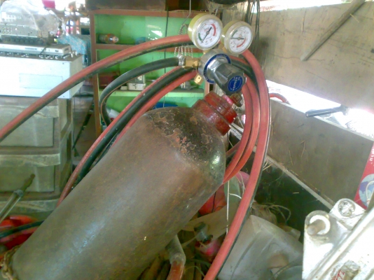 ตู้เชื่อม300A ชุดแก๊สลม หัวตัด พร้อมรถเข็น