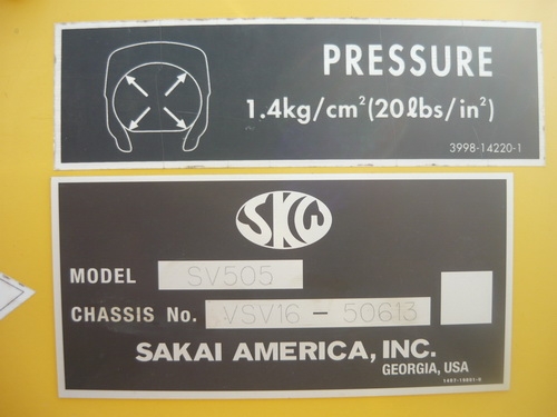รถบดสั่นสะเทือน 10 ตัน Sakai SV505D สภาพใหม่กิ๊บ เพียง 300 ชม. รถเก่านำเข้าจากอเมริกา เพิ่งเหยียบถึง