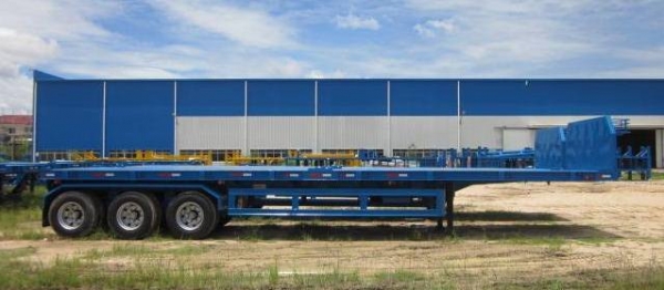 ขายรถเทเลอร์ พื้นเรียบ 3 เพลา CIMC ต่อใหม่รับรถทันที พร้อมจัดไฟแนนซ์