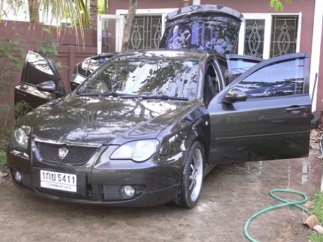 ขายรถ Proton Gen2 A/T ท็อปสุด Hight Line 5ประตู เกียร์ออโต้  ปี2009สีดำ ไม่เคยติดแก็ส