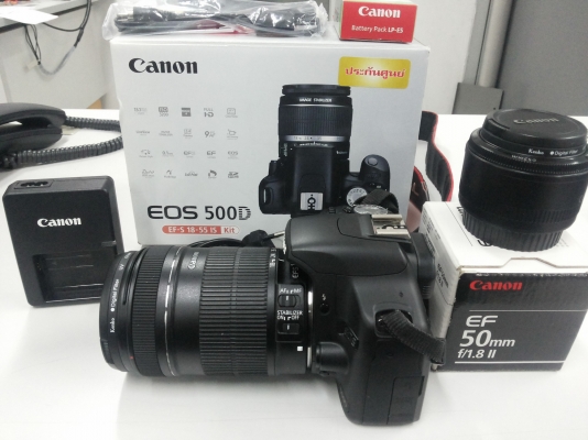 ขาย CANON 500D สภาพสวยมาก พร้อมเลนส์ 2 ตัว