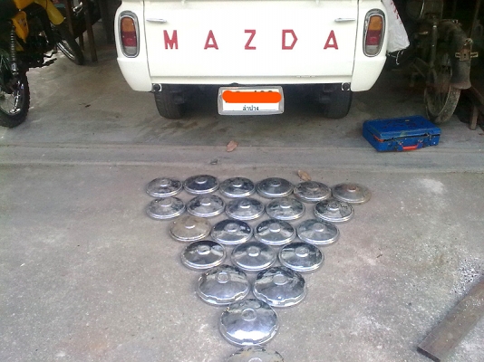 กรุงศรี อยุธยาแตกแล้ว +ฝาครอบล้อมาสด้่า-1000 4ฝา 2000ลองชมครับ