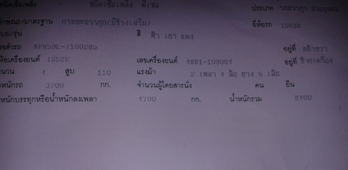 ขายรถบรรทุกหกล้อ ห้าง NPR  เกียสั้น Fหน้า-หลัง