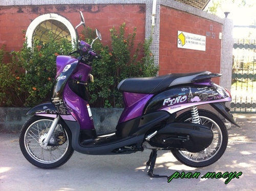 ขายyamaha finoสีม่วงดำ ปี2556