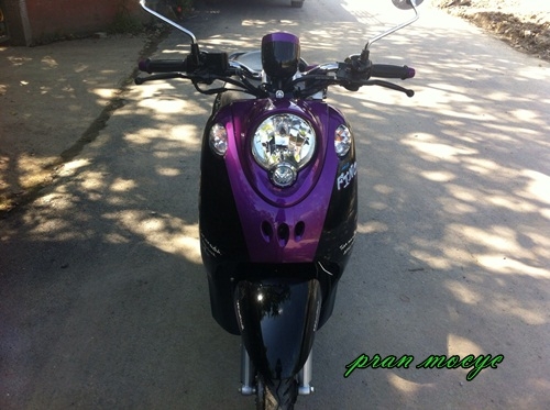 ขายyamaha finoสีม่วงดำ ปี2556