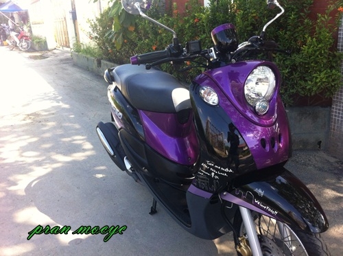 ขายyamaha finoสีม่วงดำ ปี2556