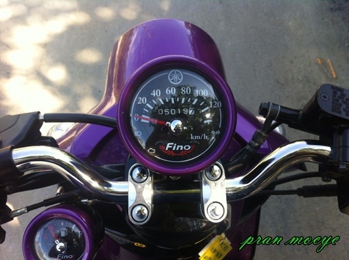 ขายyamaha finoสีม่วงดำ ปี2556